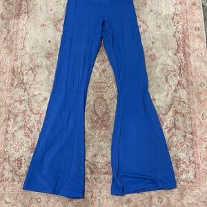 Vibrant Blue Flared Pants
